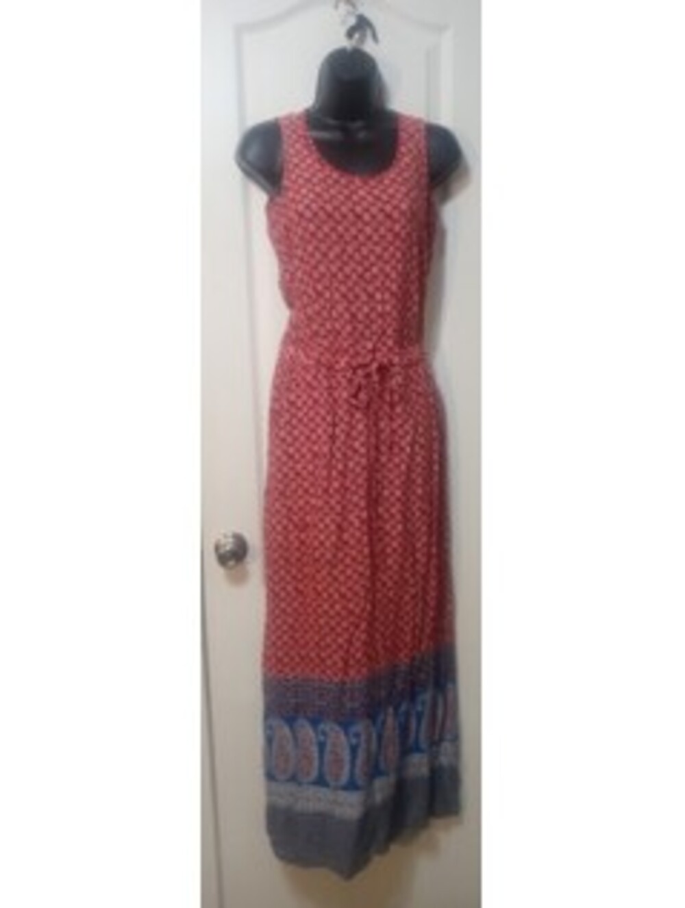 BeachLunchLounge Red Paisley Tank Maxi Dress | Size XS